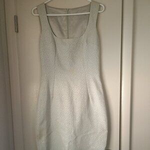 Vintage Dolce & Gabbana Silver Sheath Dress sz 2